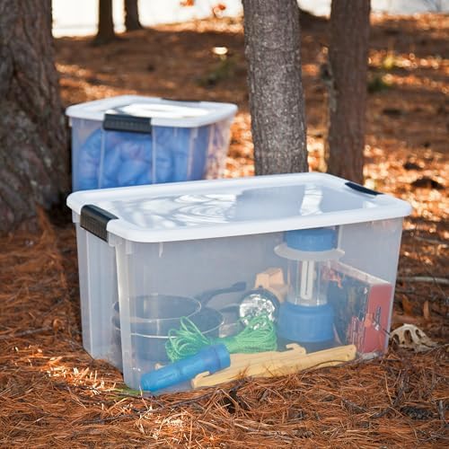 Sterilite Ultra Latch Box with Lids, 70 Quart, 4-Pack