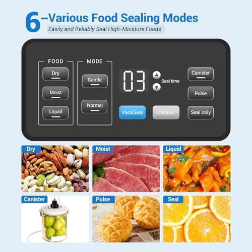 INKBIRD VS04 Vacuum Sealer with 4 Vacuum Sealer Rolls