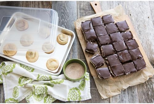Nordic Ware Naturals Quarter Sheet, 9x13 and Lid Baking Set- USA Made