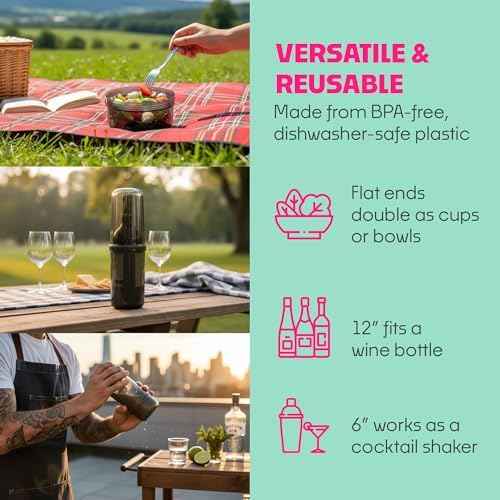 SubSafe 3-Piece Sub Sandwich Container, Charcoal Grey