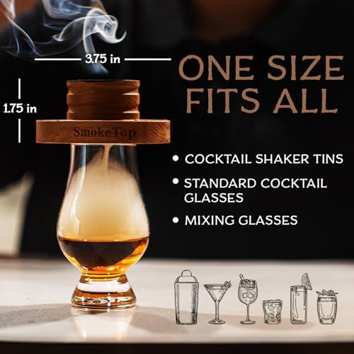 SmokeTop® Cocktail Smoker Kit & Torch with 4 Flavor Wood Chips