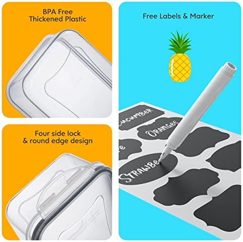 52 PCS Food Storage Containers Set with Airtight Lids