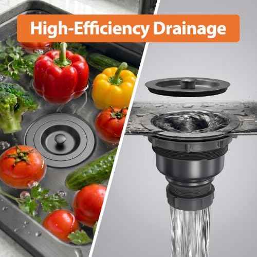 Kitchen Sink Drain 3-1/2 Inch,Kitchen Drain Assembly Kit with