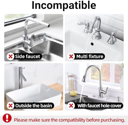LOPNUR Cuttable Faucet Mat for Kitchen Sink, Long 24x5.5 Inch, Dark