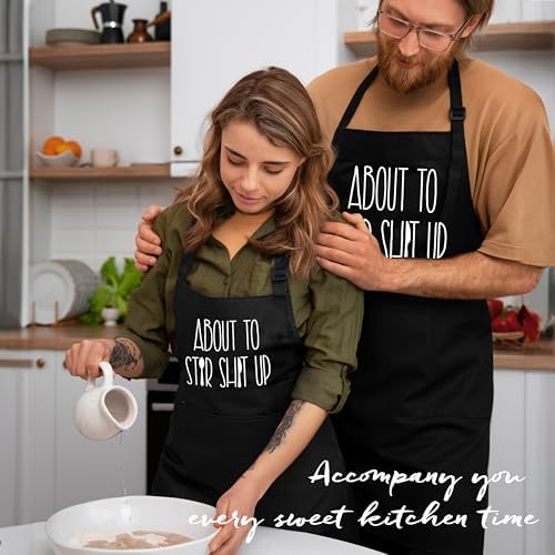 Funny Kitchen Apron with Pockets, Gifts for Chefs Cooks, Gifts for