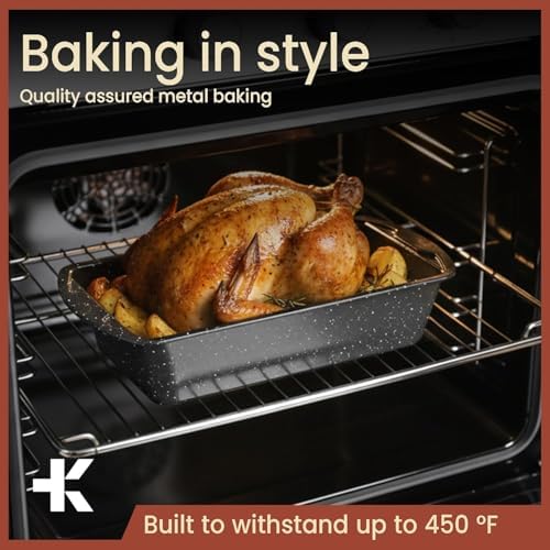 Nonstick Loaf Pan Set Pack of 4, Carbon Steel 11" Large Baking Bread