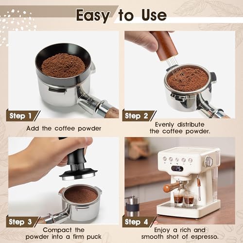 Espresso Distribution Tool Accessories - 53mm Spring Loaded Coffee