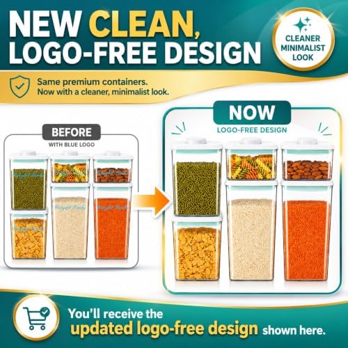 Airtight Food Storage Containers with Lids – 6 Pack BPA-Free Pop