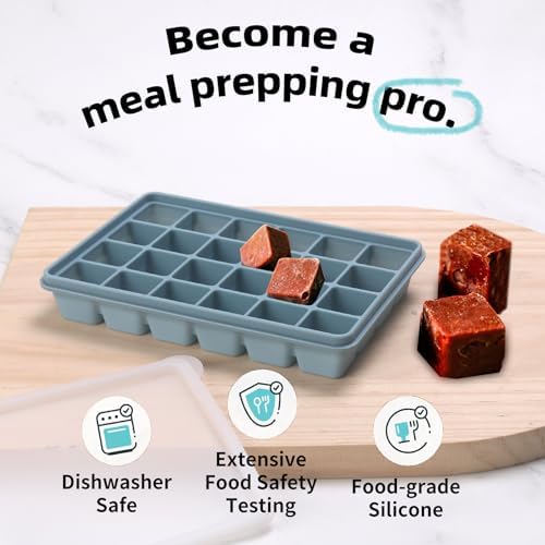 1 Tbsp Silicone Freezer Molds,Perfect for Storing Garlic, Ginger
