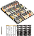 SpaceAid Spice Drawer Organizer with 28 Spice Jars