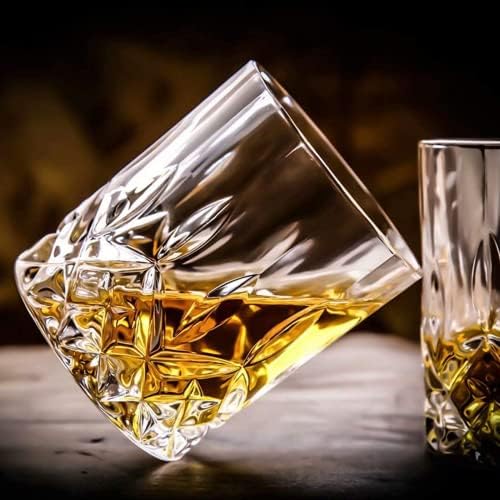 Gencywe Crystal Whiskey Glasses Set of 8(Buy 6, get 2 Free), 11 OZ Old