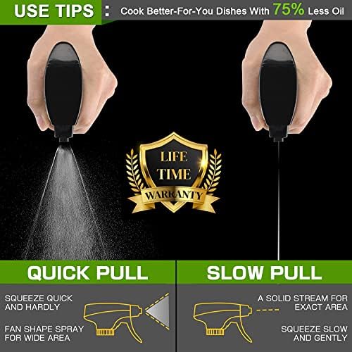 9.5oz Oil Sprayer for Cooking, Gray