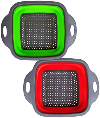 Easy Storage Folding Kitchen Strainer - Collapsible Colander - 8.50" x