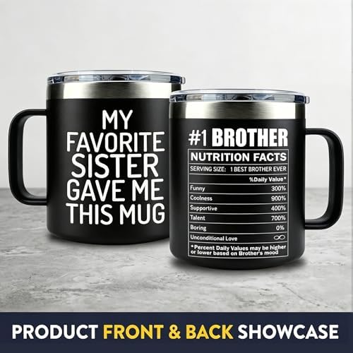 Funny Gifts for Brother Adult-Birthday Brother Gifts from Sister-Best