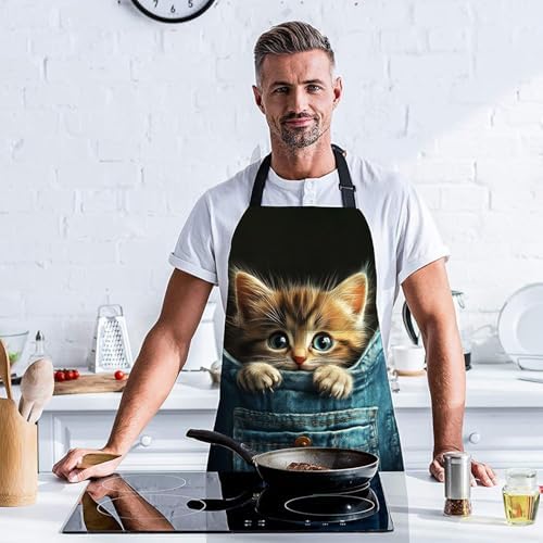 Apron Home Kitchen Cooking Baking Gardening for Women Men with