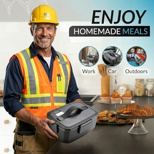 2L 90W Heated Electric Lunch Box for Adults