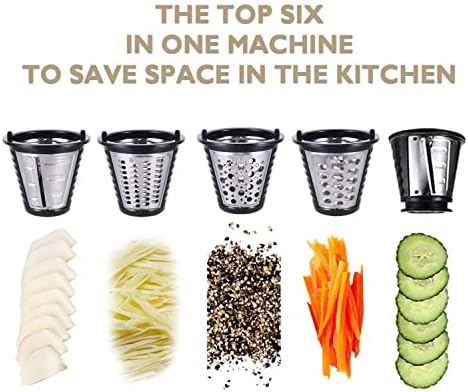Electric Cheese Grater Salad Maker, 150W, 5-in-1