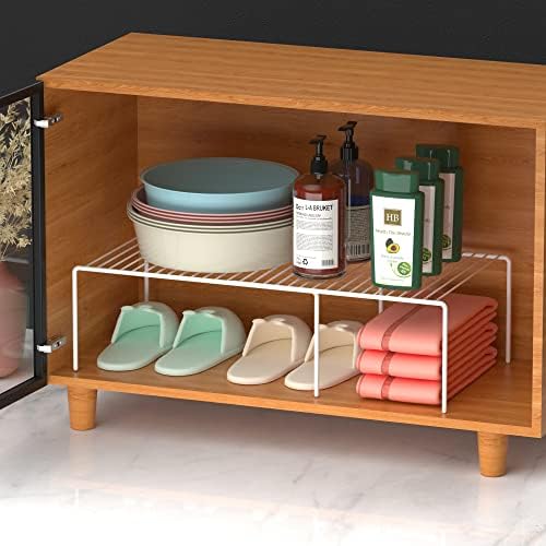 iPEGTOP Expandable Freezer Cabinet Storage Shelf, 2 Pieces Rustproof