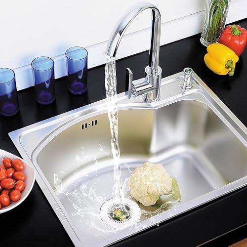 2 Pack Chainlink Sink Drain Strainers, 4.4 Inch
