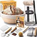 Sourdough Starter Kit with 9" Banneton Basket and 24oz Jar