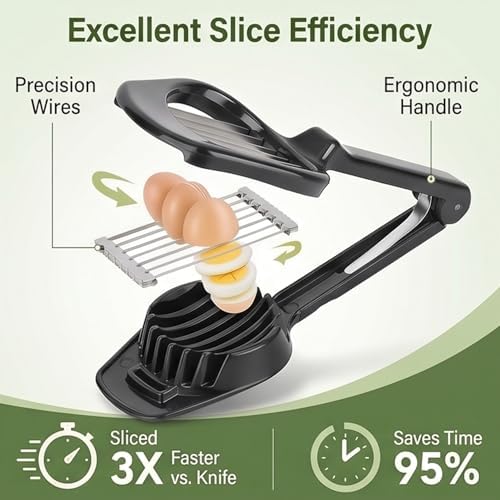Eggs Slicer, Multi Purpose Slicer for Mushrooms, Kiwi and Fruits, Home