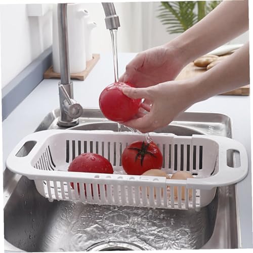 3 Piece Expandable Colander Basket Set, PP over Sink Strainers