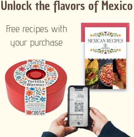 Juniperos Large Tortilla Warmer (Fits 23 Tortillas) – 2× Bigger