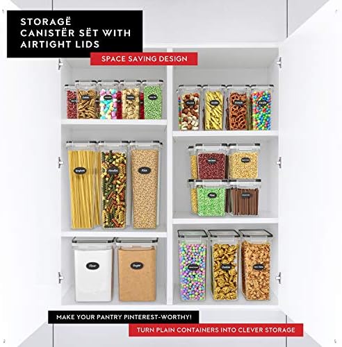 DWËLLZA KITCHEN Airtight Food Storage Container Set - 8 Pieces 1.4L