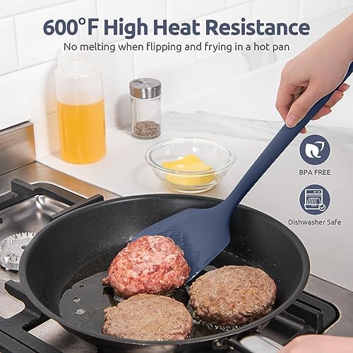 U-Taste Silicone Turner Spatula Set, 2-Piece, Midnight Blue