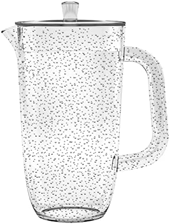 Abode Homewares Bubble Acrylic 100 oz Pitcher with Lid and Handle