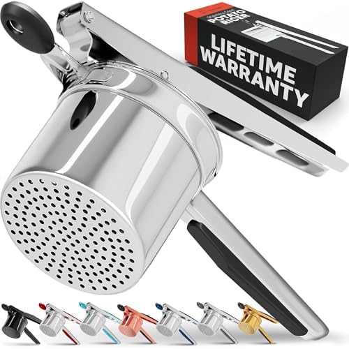 PriorityChef Large 15oz Potato Ricer, Heavy Duty Stainless Steel
