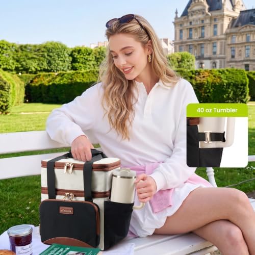 LOVEVOOK Insulated Lunch Box for Women,Large Adult Lunch Cooler Bag