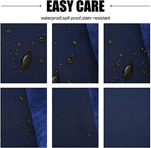 Obstal 210GSM Rectangle Table Cloth, Navy Blue,54 x 108 Inch