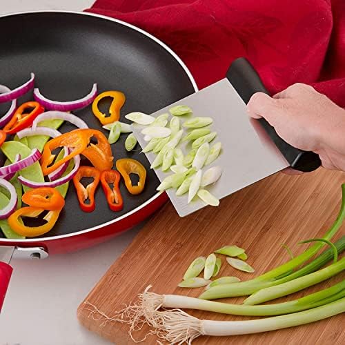 Utoolmart Stainless Steel Pastry Scraper, Bench Scraper Chopper, Dough