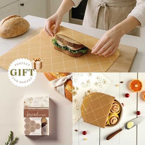 Nectar & Nest Beeswax Wraps, XL Bread Wrap