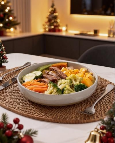 famiware Milkyway 33 oz Pasta Bowls Set of 4, Multicolor