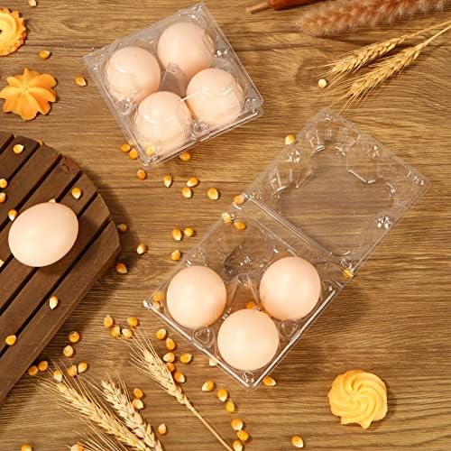 DAJAVE 100 Pack Plastic Egg Cartons