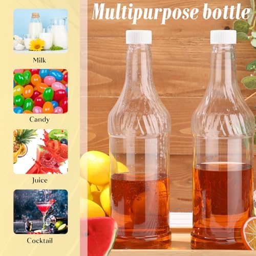 Dandat 12 Pcs 32oz Liquor Pour Spouts,Silver Bottle Pourer