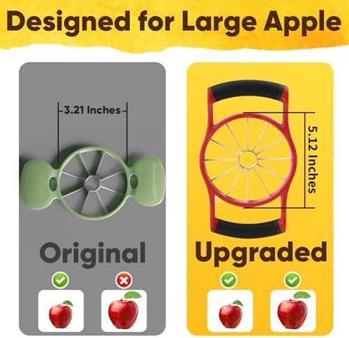 Newness 5.12-In Extra Large Apple Slicer, 12-Blade Cutter