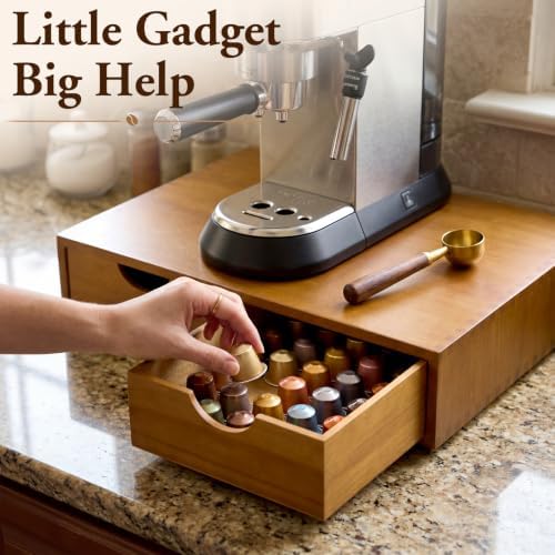 Novabright Coffee Maker Pod Holder Drawer, 30 Pods