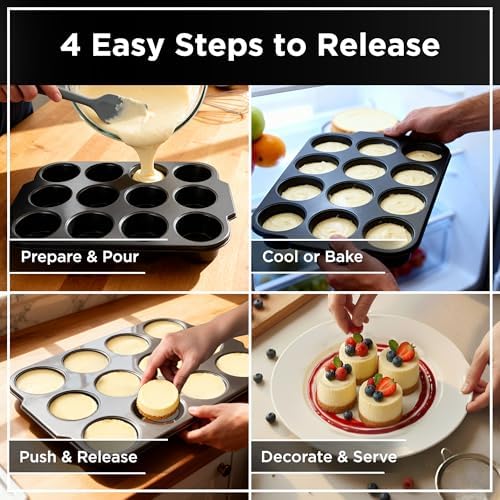 Wrenbury Pro Mini Cheesecake Pan - Nonstick Carbon Steel, Removable