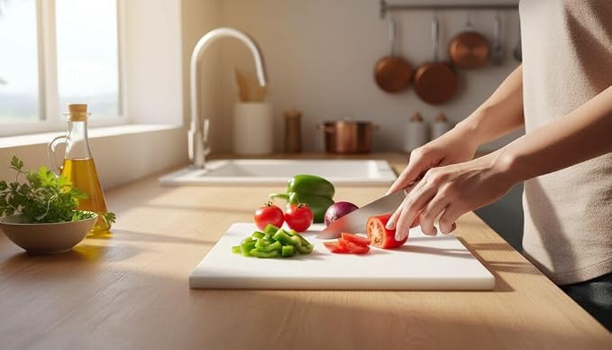 Farberware Large Cutting Board, Dishwasher- Safe Plastic Chopping Board - Image 7