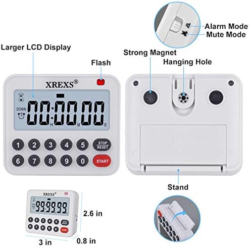 XREXS Magnetic Digital Kitchen Timer