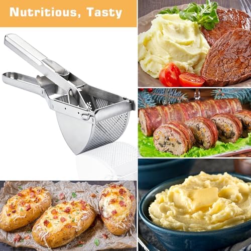Potato Ricer, AIDOIT Large 22oz Potato Ricer Stainless Steel Potato