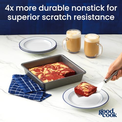 GoodCook PRO Square Cake Pan Nonstick Warp & Scratch-Resistant