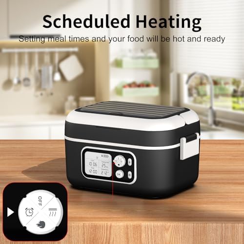 Cordless Electric Heated Lunch Box, 1.5L, Black