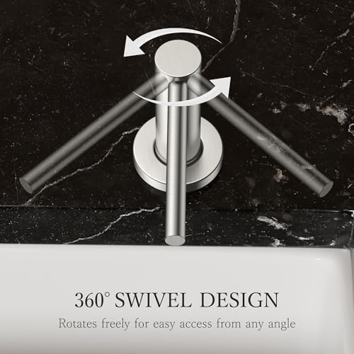 FORIOUS Soap Dispenser for Kitchen Sink, Brushed Nickel Stainless