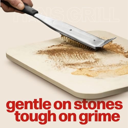 Hans Grill 2-in-1 Pizza Oven Brush and Scraper