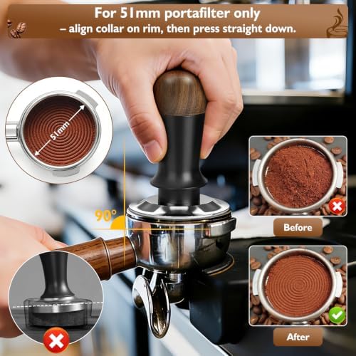 51mm Espresso Accessories Kit - Tamper, WDT Tool, Funnel & Mat