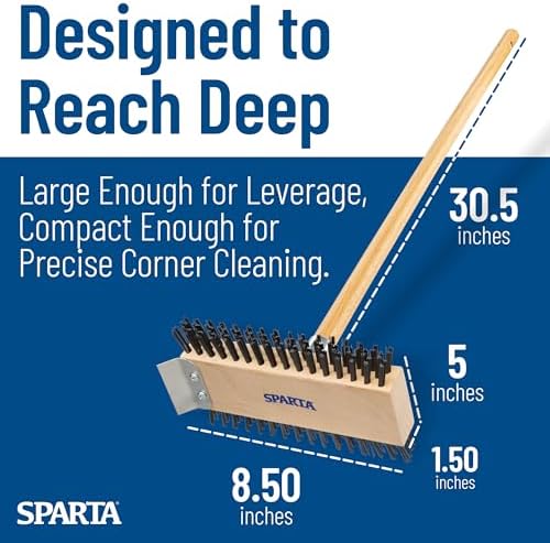 SPARTA 30-Inch Stainless Steel Grill Brush